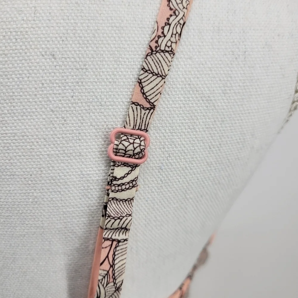 Maurice’s light peach‎ dress with black and white floral pattern Size 9/10